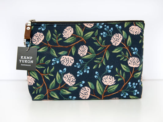 Large Pouch - Peonies