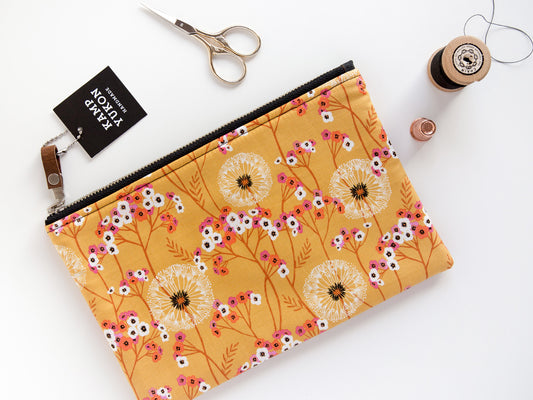 Flat Pouch - Dandelion - Yellow