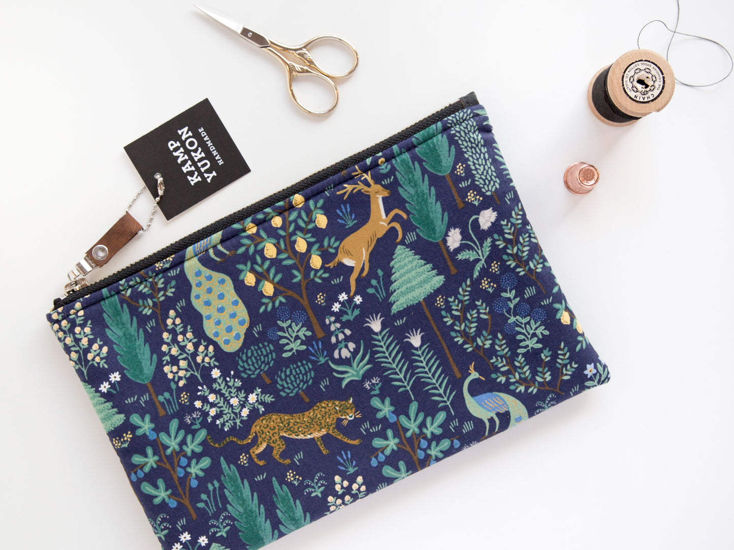 Flat Pouch -  Menagerie - Navy