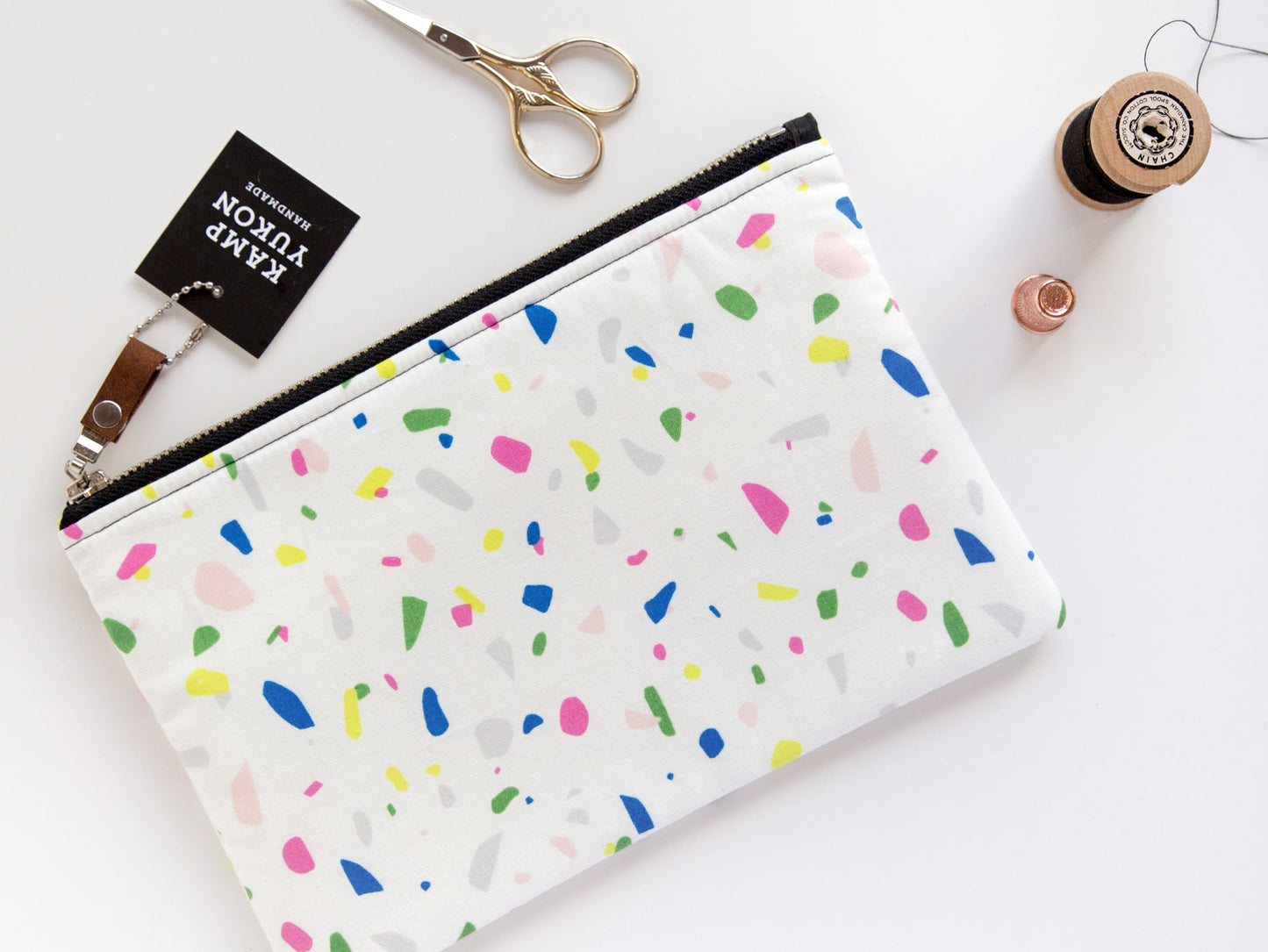 Flat Pouch - Terrazzo Confetti