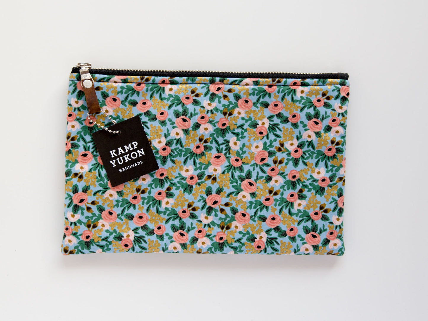 Flat Pouch - Rosa - Chambray