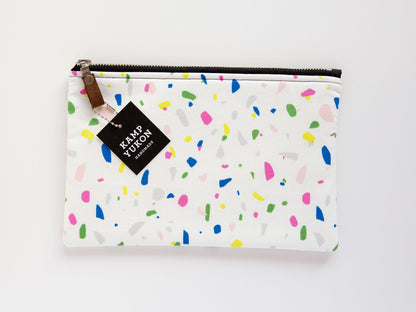 Flat Pouch - Terrazzo Confetti