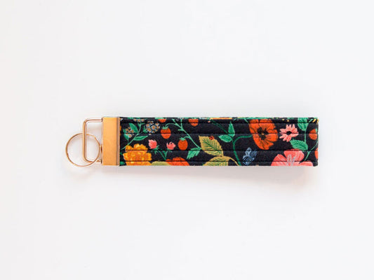 Keychain Wristlet - Poppy Fields