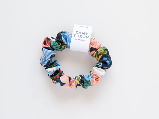 Skinny Scrunchie - Garden Party - Navy