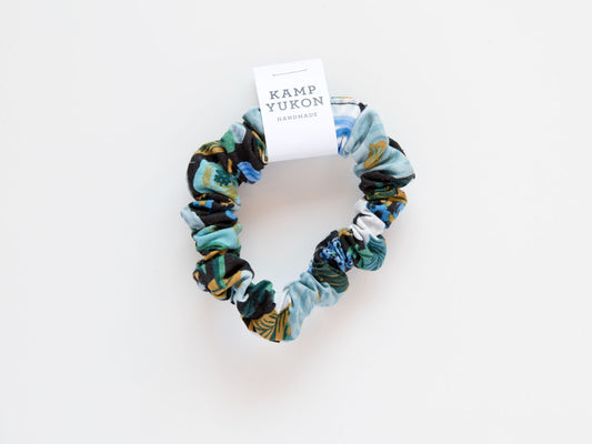 Skinny Scrunchie - Garden Party - Blue