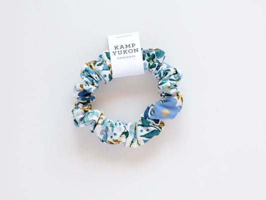 Skinny Scrunchie - Wild Rose - Blue