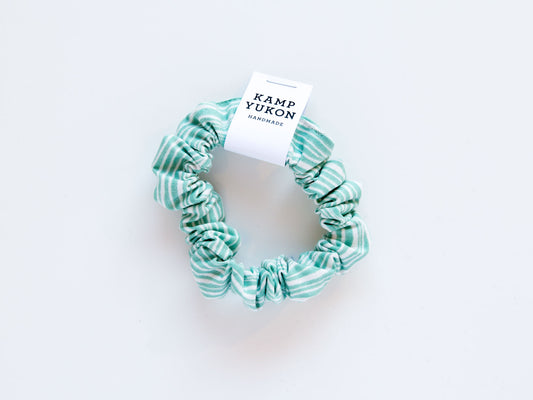 Skinny Scrunchie - Teal Waves