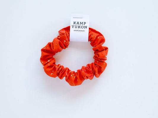 Skinny Scrunchie - Speckled Red