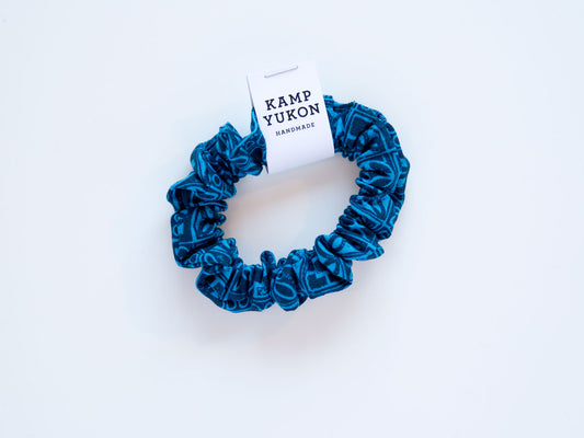 Skinny Scrunchie - Blue Tile