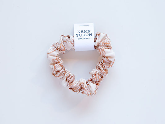 Skinny Scrunchie - Copper Rose - Cream