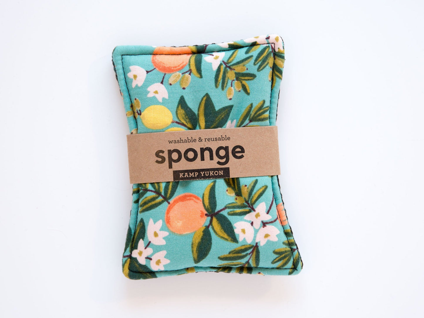 Sponge - Citrus Floral - Teal