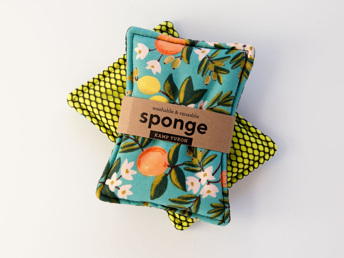 Sponge - Citrus Floral - Teal