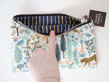 Flat Pouch - Menagerie - Cream