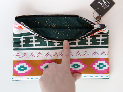 Flat Pouch - Aztec