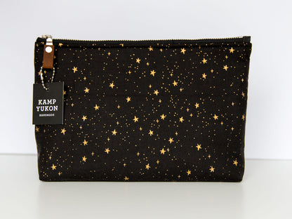 Large Pouch - Gold Stars