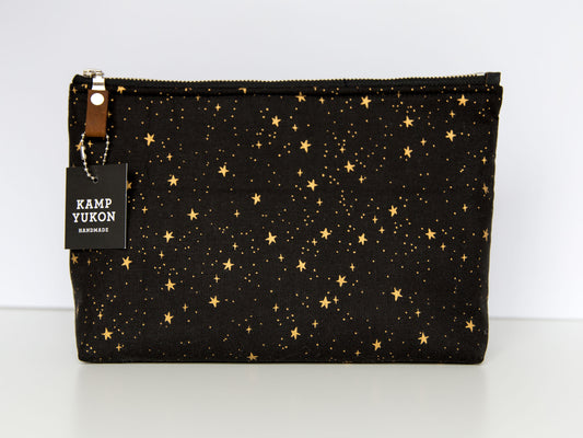 Large Pouch - Gold Stars