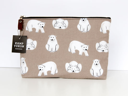 Large Pouch - Polar Bears