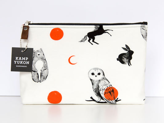 Large Pouch - Bears, Unicorns & Owls