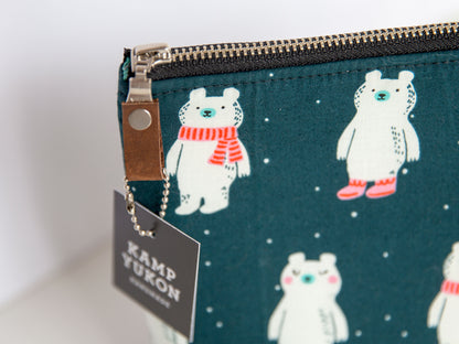 Large Pouch - Winter Bears