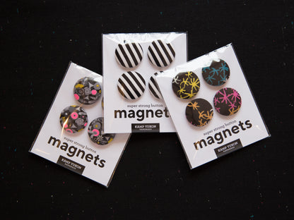 Magnets - Neon Pink Floral