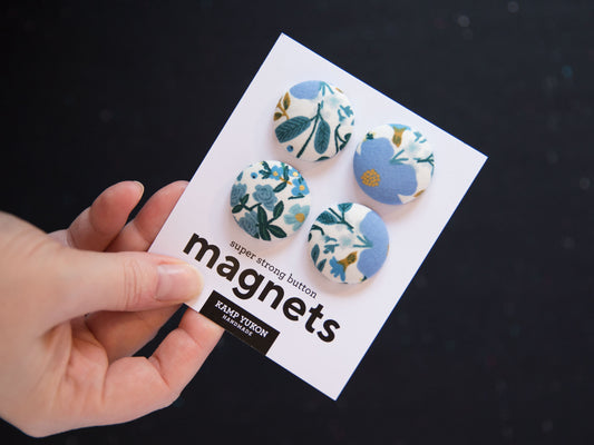 Magnets - Wild Rose - Blue