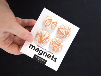 Magnets - Copper Flowers