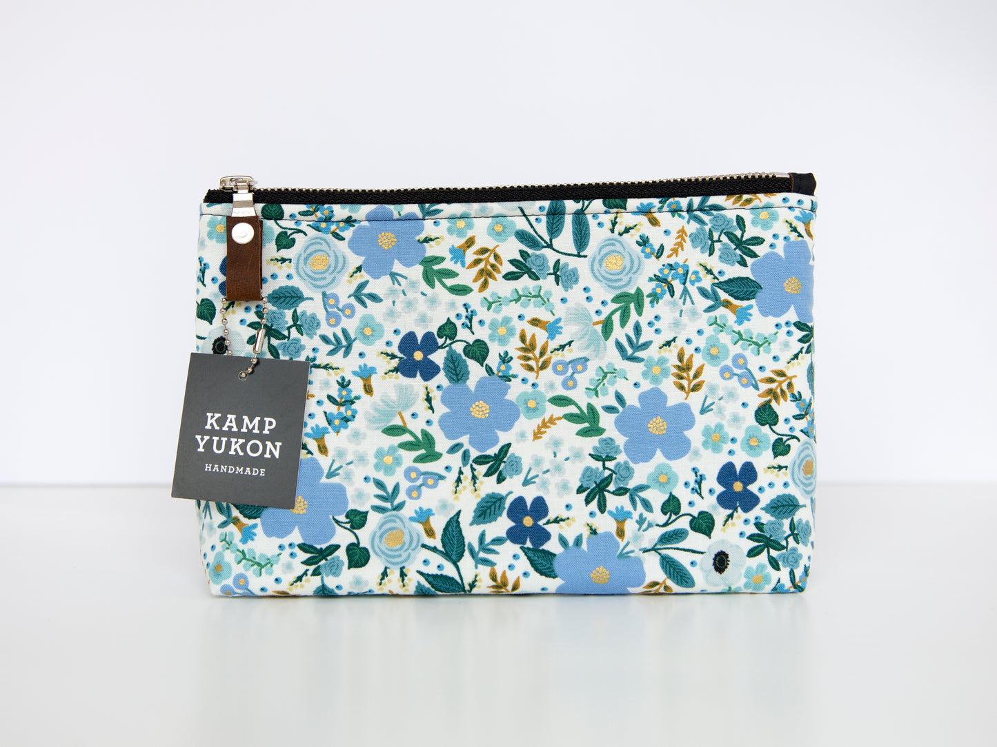 Small Pouch - Wild Rose - Blue