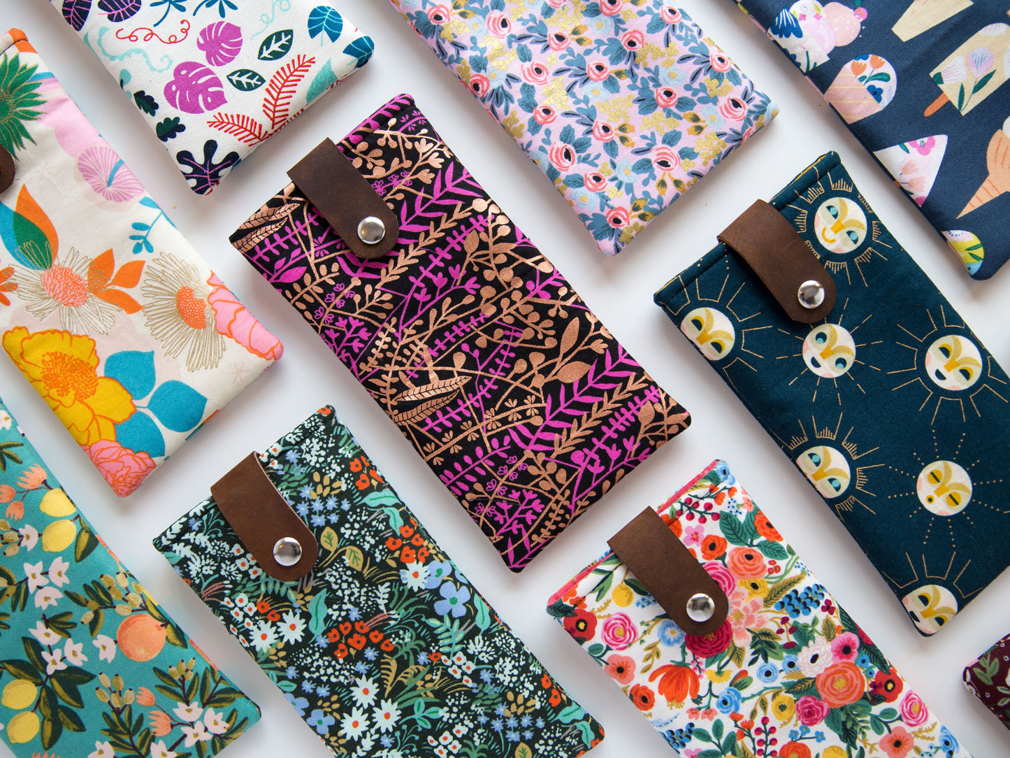 Glasses Case - Floral Popsicles