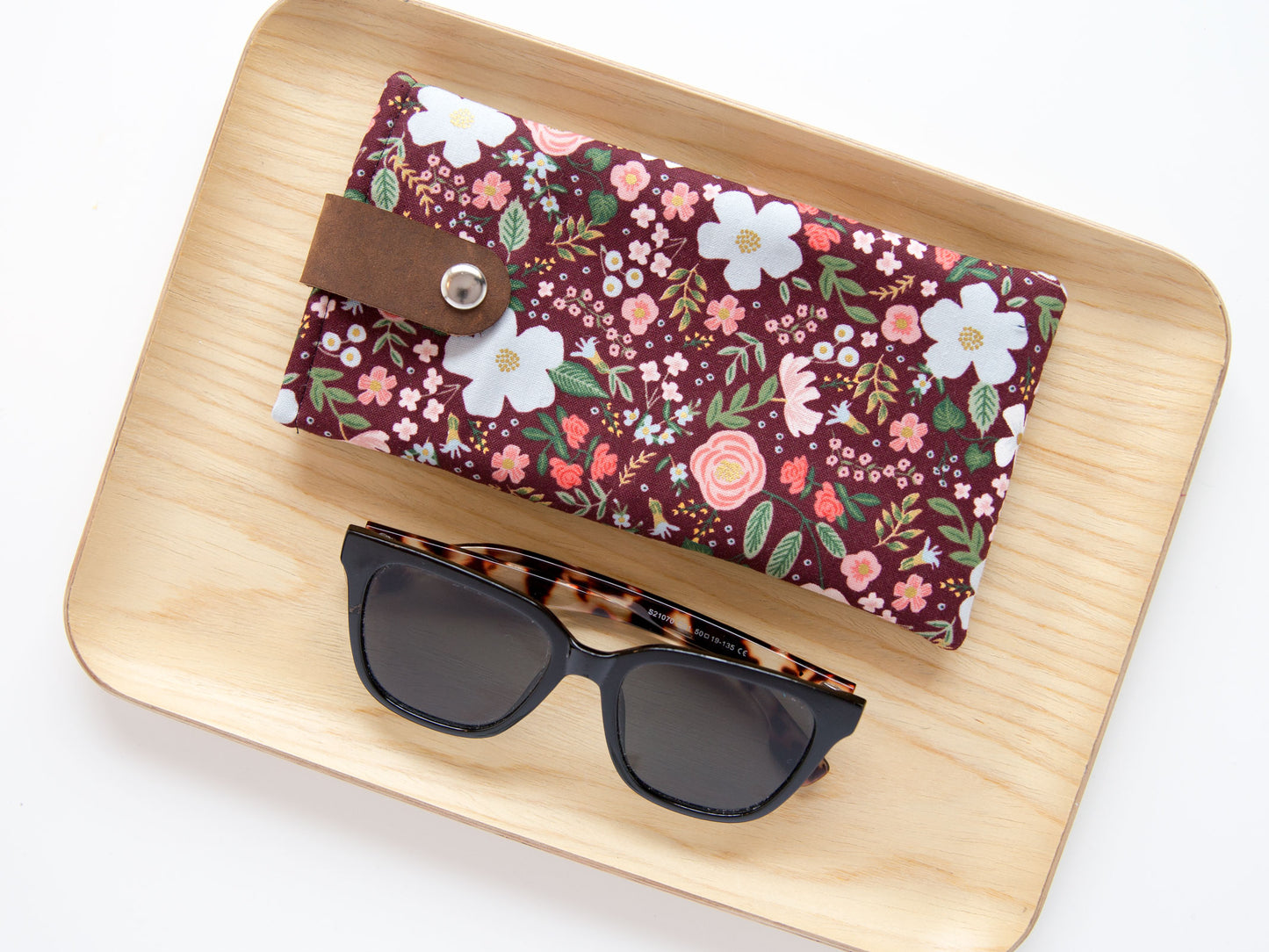 Glasses Case - Wildrose - Burgundy