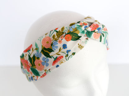 Headband - Floral Vines - Cream