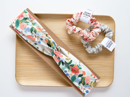 Headband - Floral Vines - Cream